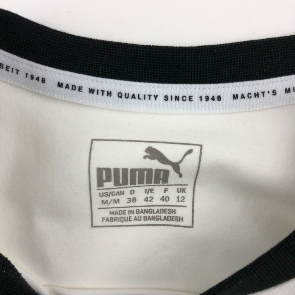 Puma Embellished T7 Shirt Women's White L - Picture 7 of 8